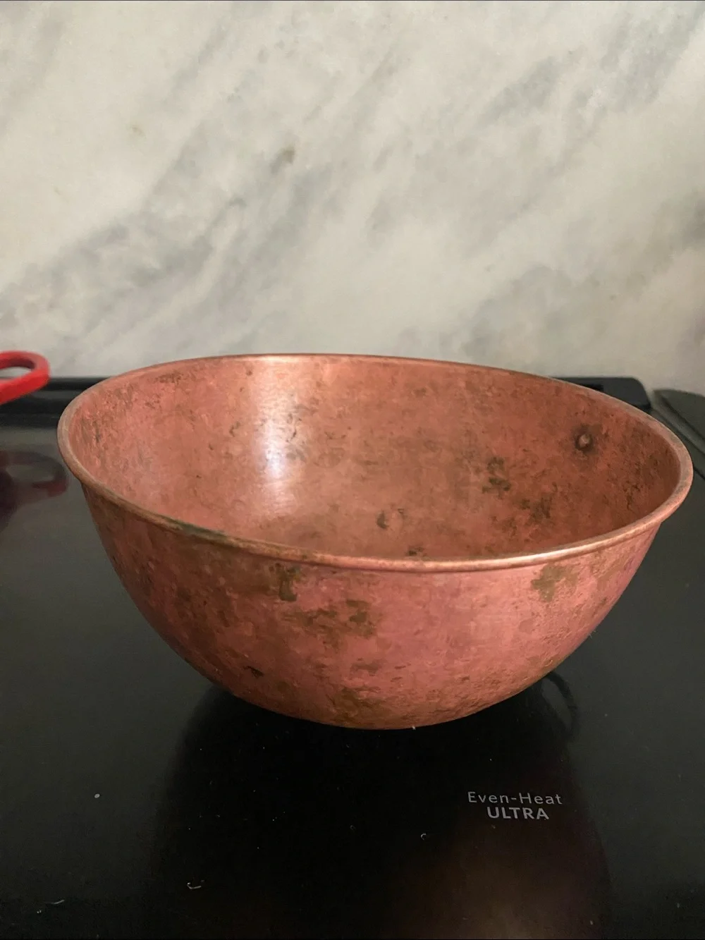 Antique Copper Mixing Bowl - Distressed Copper Finish